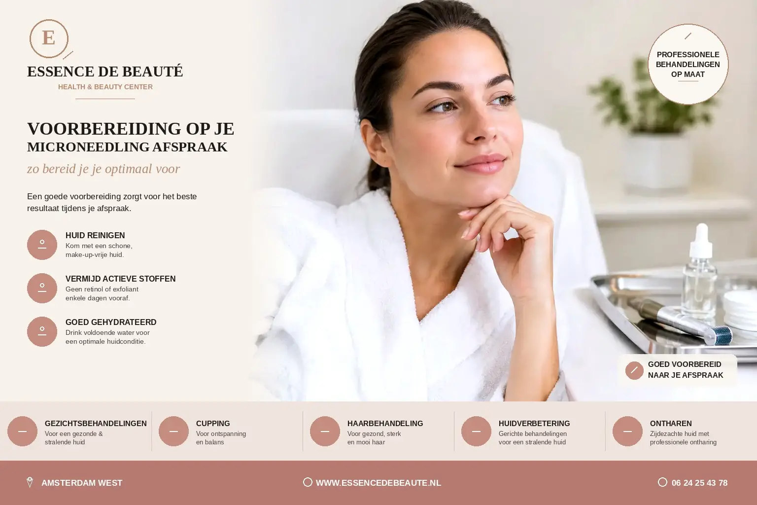 Voorbereiding op je microneedling afspraak